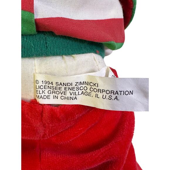 North Pole Village Enesco 3 Vintage 1994 Sandi Zimnicki Poseable 20" Elf Dolls - Picture 8 of 9